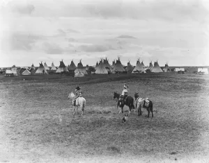 The Stoney Red Indians at Banff, Alberta An Indian encampment near Calgary 20