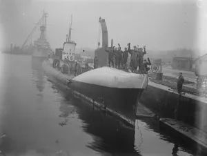 Submarines K2, K6, K12, K14 arrive at Chatham to be paid off. Last day of