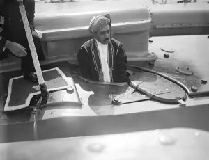 Turban Prints: The Sultan of Muscat at Portsmouth. 21 September 1928