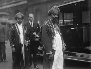 Sultan of Zanzibar at the Cenotaph, Whirehall, London. 1 June 1929