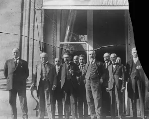 Group Prints: The Supreme Council in Paris. Lord Curzon, Mr Lloyd George, M Briand ( the French