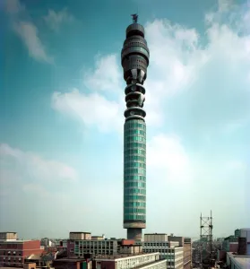 Buildings Prints: Still supreme and unchallenged in height the 620 ft General Post Office Tower situated