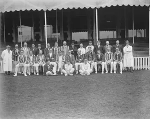 Surrey Club and Ground versus Wanderers at the Oval Cricket Pitch London 25 July 1922