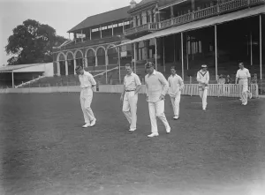 Team Prints: Surrey CLub and the Ground versus Wanderers at the Oval Major Edwards ( nearest