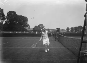 Tennis Match Prints: Surrey Tennis Championships at Surbiton. Miss Goldsack in play during the semi