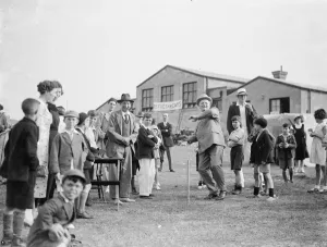 Swanscombe fete in Kent. Mr W J Everard. 1936