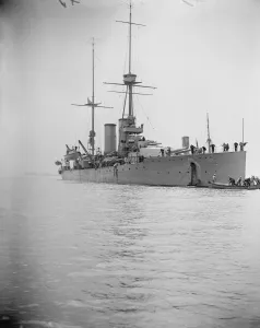 Battleship Prints: Swedish warships at Sheerness. Gustav V. 1923
