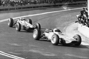 World Champion Prints: Syaracuse Sicily Jim Clark in a Lotus Climax followed by John Surtees in a Ferrari