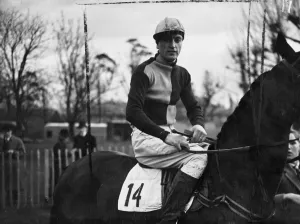 Hunting Prints: T. Mabbut, a leading National Hunt and steeplechase jockey. 15 December 1946