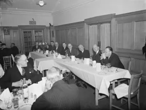 Photographer Prints: The top table at the Farningham Golf Club dinner. 1937