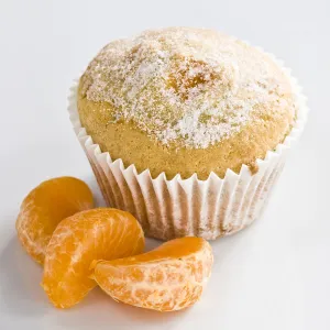 Sweet Prints: Tangerine muffin sprinked with caster sugar credit: Marie-Louise Avery / thePictureKitchen