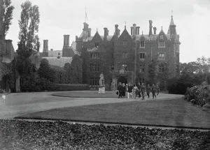 Exterior Prints: Taplow Court, Taken on visit of American officers near Berkshire 1919