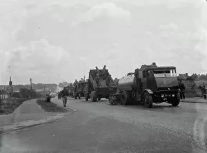 Worker Collection: Tarring roads in Swanley, Kent. 1936