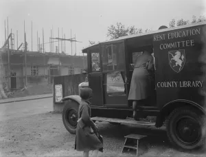 Temporary library from the Kent Education Committee in Chisehurst. 1938