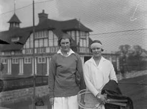 Posed Prints: Tennis player ( right ) Miss G Sterry. 1 June 1928