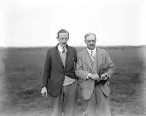 Sportsmen Prints: The last eight in the amateur Golf Championships at Deal, Kent. Left to right
