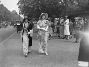 Nine thousand guests at royal garden party at Buckingham Palace. There were about