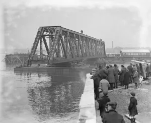 Crossing Prints: Tilbury, 450 tons road bridge, constructed by the Cleveland bridge and engineering co ltd