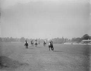 Match Prints: Todays polo trials at Hurlingham Col Tomkinson one of his many brilliant dashes