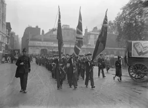Trafalgar day commemoration service at St Barthomomew s, Smithfield. Boys