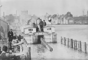 Train Boats for Congo Mons Robert B Goldschmidt, Fellow of the University of Brussels