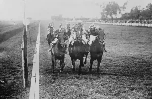 Triple Dead Heat. Sir Abe Baileys Horse in a remarkable finish A triple dead