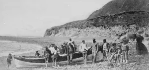 Indigenous Prints: Tristan da Cunha part of the British overseas territory of Saint Helena. The Islands