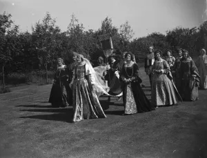 A Tudor pagaent in Westerham, Kent. 1939