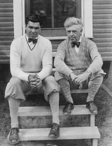Tunney versus Dempsey at Chicago. Dempsey with Leo P Flynn, his new manager. 20