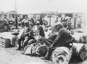 The Turkish Advance against the Greeks The Turkish infantry loading war material