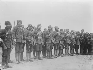Turkish infantry in Gallipoli in Turkey 19 September 1922