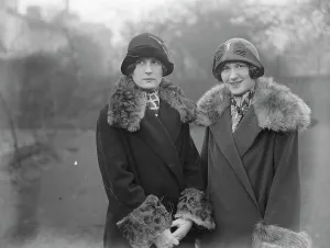 Twin daughters of Mr F O Salisbury