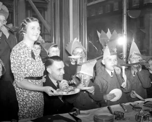 Smiling Prints: A typical childrens party. 10 August 1938