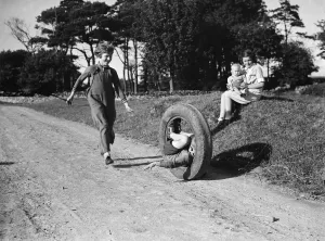 Playing Prints: Tyres for childrens games. 1935