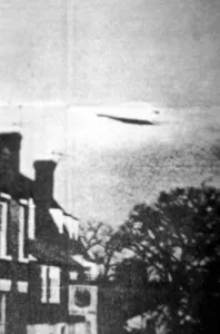 Kent Prints: UFO photographed from Cranbrook High School, Cranbrook, England in December 1944 (14