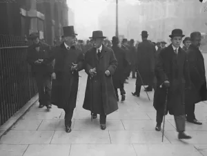 1910s 1910s Nineteen Tens Prints: Ulster Crisis General Smith Dorrien ( Silk Hat ) and General Grierson. 1914