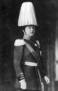 In the uniform of chief of the Prussian Grenadiers of the guard: Queen Sophie of Greece