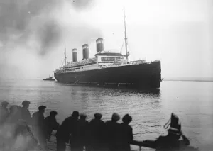 The United States ship Leviathan photographed on arrival at Southampton. 10
