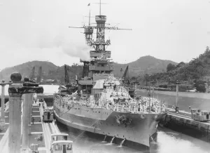 USS Pennsylvania in Panama Canal. 1927