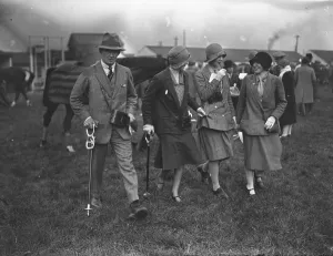 Animal Prints: At the Uttoxeter races, Mr Andrew Knowles ( left ) and Miss Cynthia Fielden ( right