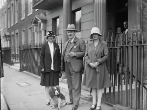 Railings Prints: Vice Chamberlain of the Royal Household leaves for Egypt and Palestine. Mr Jack Hayes MP