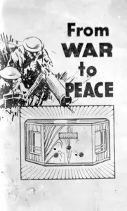 Adverts And Poster Prints: Vickers Factory Poster: From War to Peace 1934