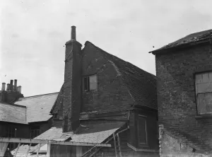 A view from the back of buildings on Cray Ford high street that are soon to be demolished