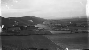 Hills Prints: View over Devils Dyke and Dyke Golf Club, Poynings, Sussex. The hills of