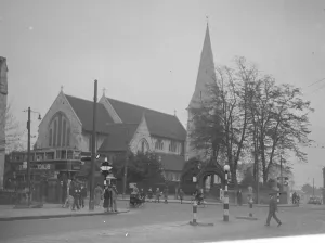 Exterior Prints: A view of Eltham Church. 1935