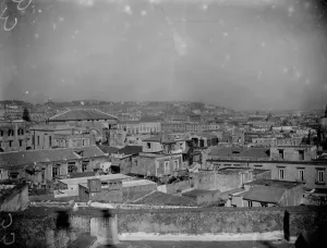 Scene Prints: A view of Naples from the hill behind