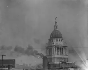 View of the Old Bailey ( from C N Roof ) 6 October1925