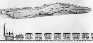Fuel Prints: View of the Railway from Hatton Colliery to the depot on the banks of the river Wear