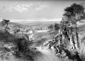 19th Century Prints: View from above the tunnel, Box