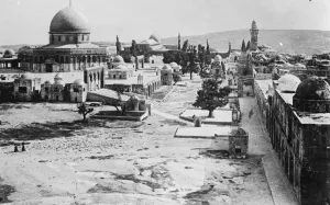 Views of Jerusalem. A general view of the Temple of Solomon showing on the left